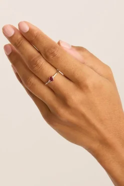 MAGIC OF US RING | JULY (RUBY/STERLING SILVER)