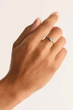 MAGIC OF US RING | MARCH (AQUAMARINE/STERLING SILVER)