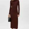 MAI LONG SLEEVE DRESS (ALMANDINE)