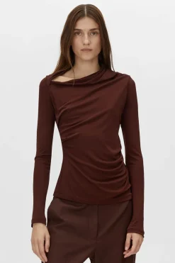 MAI LONG SLEEVE TOP (ALMANDINE)