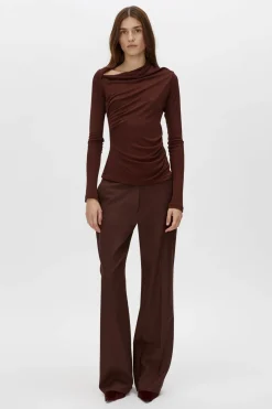 MAI LONG SLEEVE TOP (ALMANDINE)