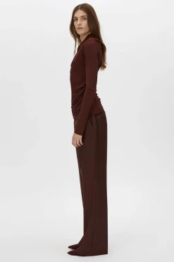 MAI LONG SLEEVE TOP (ALMANDINE)