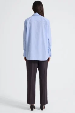 MARGIN SHIRT (FADED BLUE STRIPE)