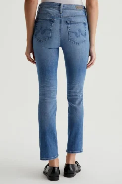 MARI MID RINSE SLIM STRAIGHT JEAN (13 YEAR PROMENADE)