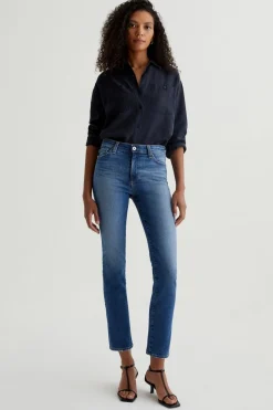 MARI MID RISE SLIM STRAIGHT JEAN (OCEANSIDE)