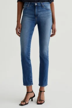 MARI MID RISE SLIM STRAIGHT JEAN (OCEANSIDE)