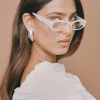 MAXI BLOB EARRINGS CLIP ON (STERLING SILVER)