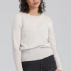 MERINO LONG RIB SWEATER (ALABASTER)