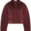 MERLOT CROPPED JACKET (BURGUNDY)