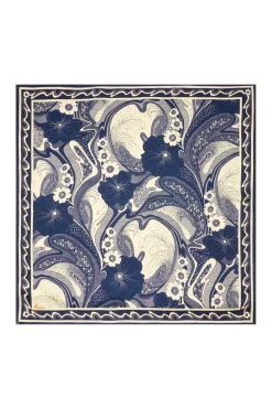 MICKEY SILK SCARF (NAVY)