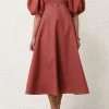MIDI DAY DRESS (LIPSTICK)