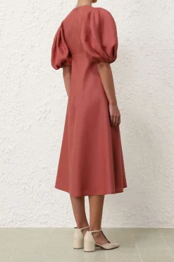 MIDI DAY DRESS (LIPSTICK)