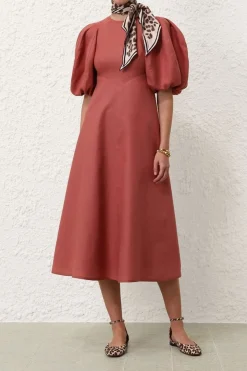 MIDI DAY DRESS (LIPSTICK)