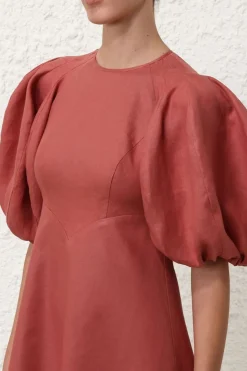MIDI DAY DRESS (LIPSTICK)