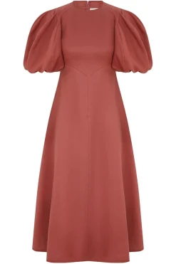 MIDI DAY DRESS (LIPSTICK)