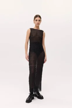 MIRA LACE DRESS (BLACK)