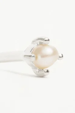 MOONLIGHT PEARL EARRINGS (STERLING SILVER)