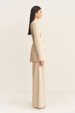 NEWMAN HOURGLASS BLAZER WITH BELT (PARCHMENT)