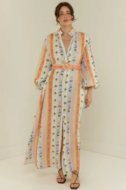 NODDY DRESS (TROPICAL STRIPE) | PRE ORDER