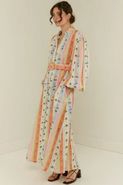 NODDY DRESS (TROPICAL STRIPE) | PRE ORDER