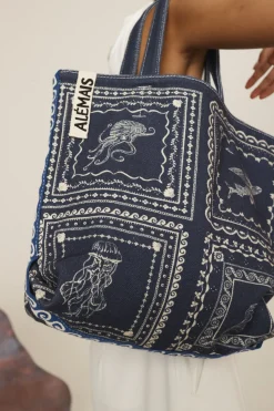 OCEANE SHOPPER TOTE (BLUE)