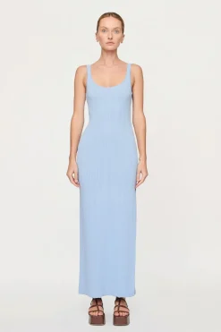 PALMER LADDER KNIT DRESS (BLUEBELL)