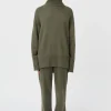 PASCAL CASHMERE BLEND TURTLENECK (ARMY GREEN)