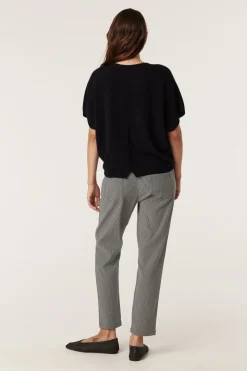 PURE CASHMERE RELAXED TOP (BLACK)