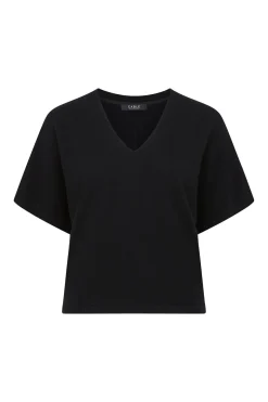 PURE CASHMERE RELAXED TOP (BLACK)