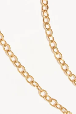 17" BOLD LINK CHAIN NECKLACE (18K GOLD VERMEIL)