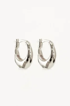 RAIDANT ENERGY SMALL HOOPS (STERLING SILVER)