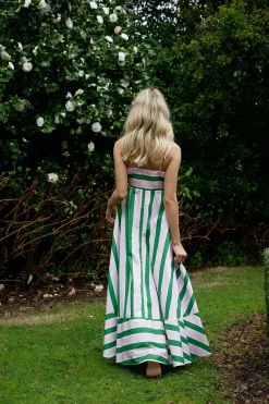 RUE DRESS (BABY/FOREST STRIPE)