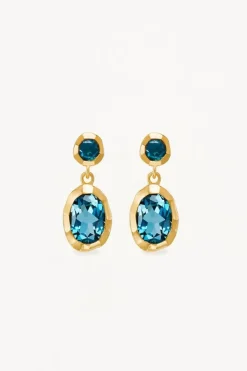 SACRED JEWEL TOPAZ EARRINGS (18K GOLD VERMEIL)
