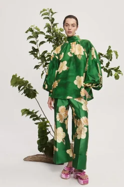 SAGE SILK SHIRT (GREEN)