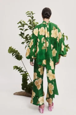 SAGE SILK SHIRT (GREEN)