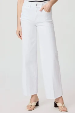 SASHA HIGH RISE WIDE LEG 32" JEANS (CRISP WHITE)