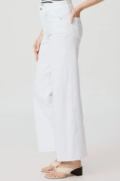 SASHA HIGH RISE WIDE LEG 32" JEANS (CRISP WHITE)