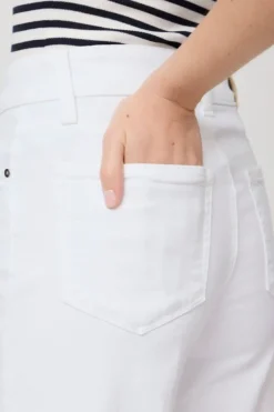 SASHA HIGH RISE WIDE LEG 32" JEANS (CRISP WHITE)