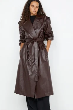 SCYLLA TERNCH COAT (BURGANDY)