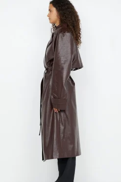 SCYLLA TERNCH COAT (BURGANDY)