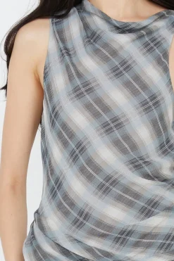 SEANNA MINI DRESS (STORM CHECK)