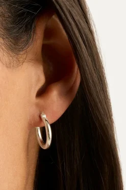 SUNRISE SMALL HOOPS (STERLING SILVER)