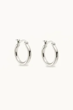 SUNRISE SMALL HOOPS (STERLING SILVER)
