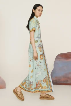 SURREALIST SUMMER SHIRTDRESS (MULTI)