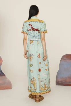 SURREALIST SUMMER SHIRTDRESS (MULTI)