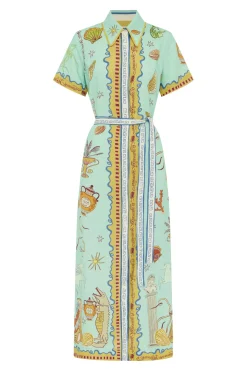 SURREALIST SUMMER SHIRTDRESS (MULTI)