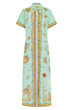 SURREALIST SUMMER SHIRTDRESS (MULTI)