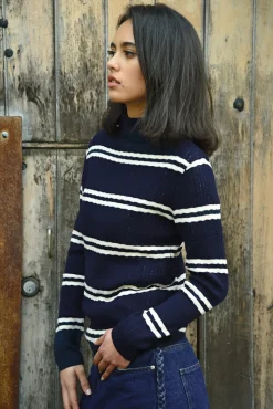 SWEATER THAN YOU JUMPER (NAVY STRIPE)
