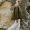 TALEI QUILT BOMBER (LODEN)