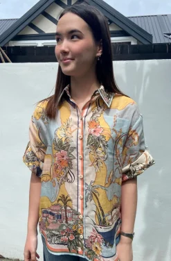 TALLOW RELAXED SHIRT (NAUTICAL MAP)